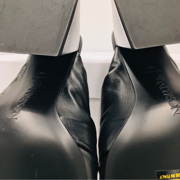 J. W. Anderson Chain Link Heel Mule Black Napa Size EU 39  US 9 Medium - Picture 14 of 16